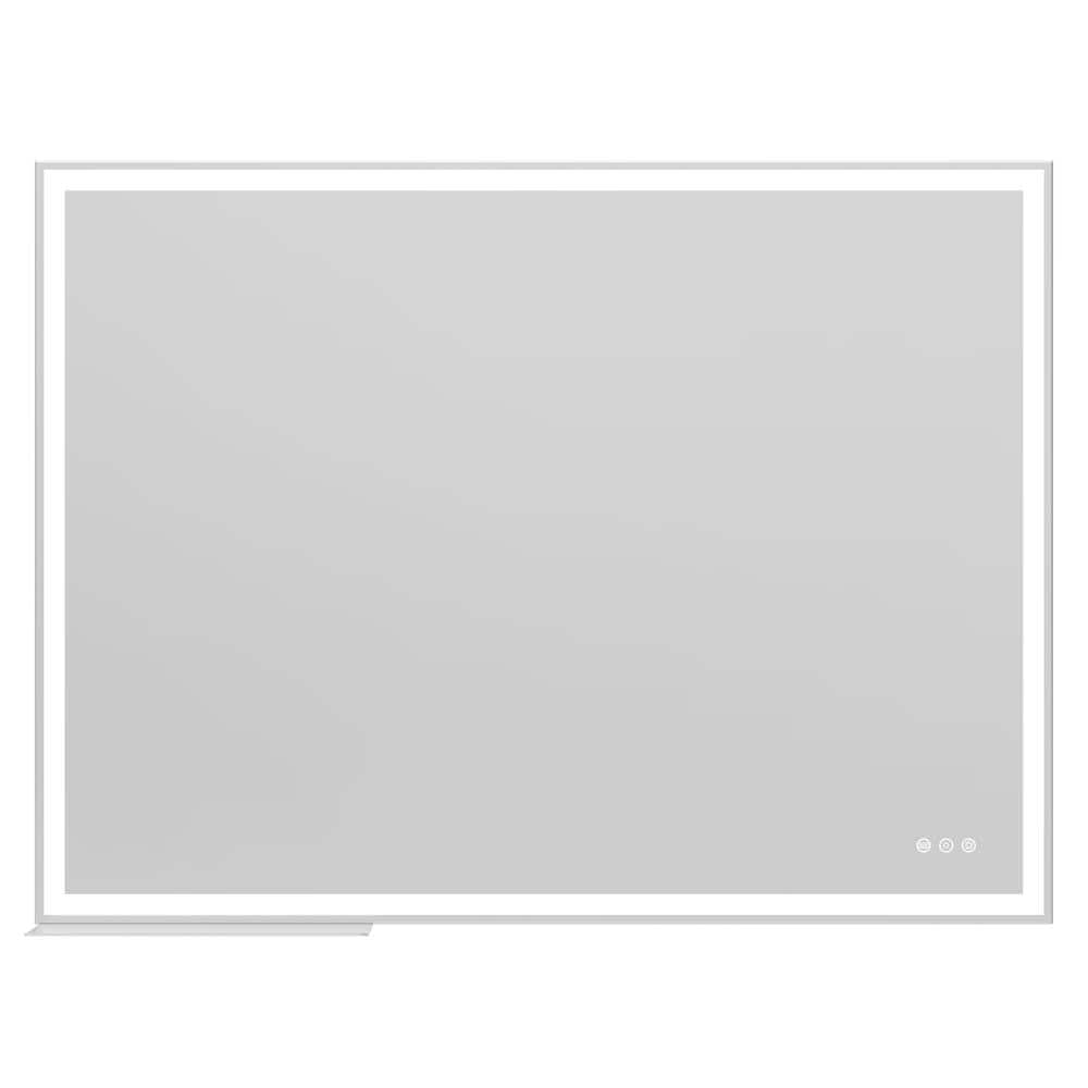 48 in. W x 36 in. H Rectangular Frameless Bath Wall Bathroom Vanity Mirror 