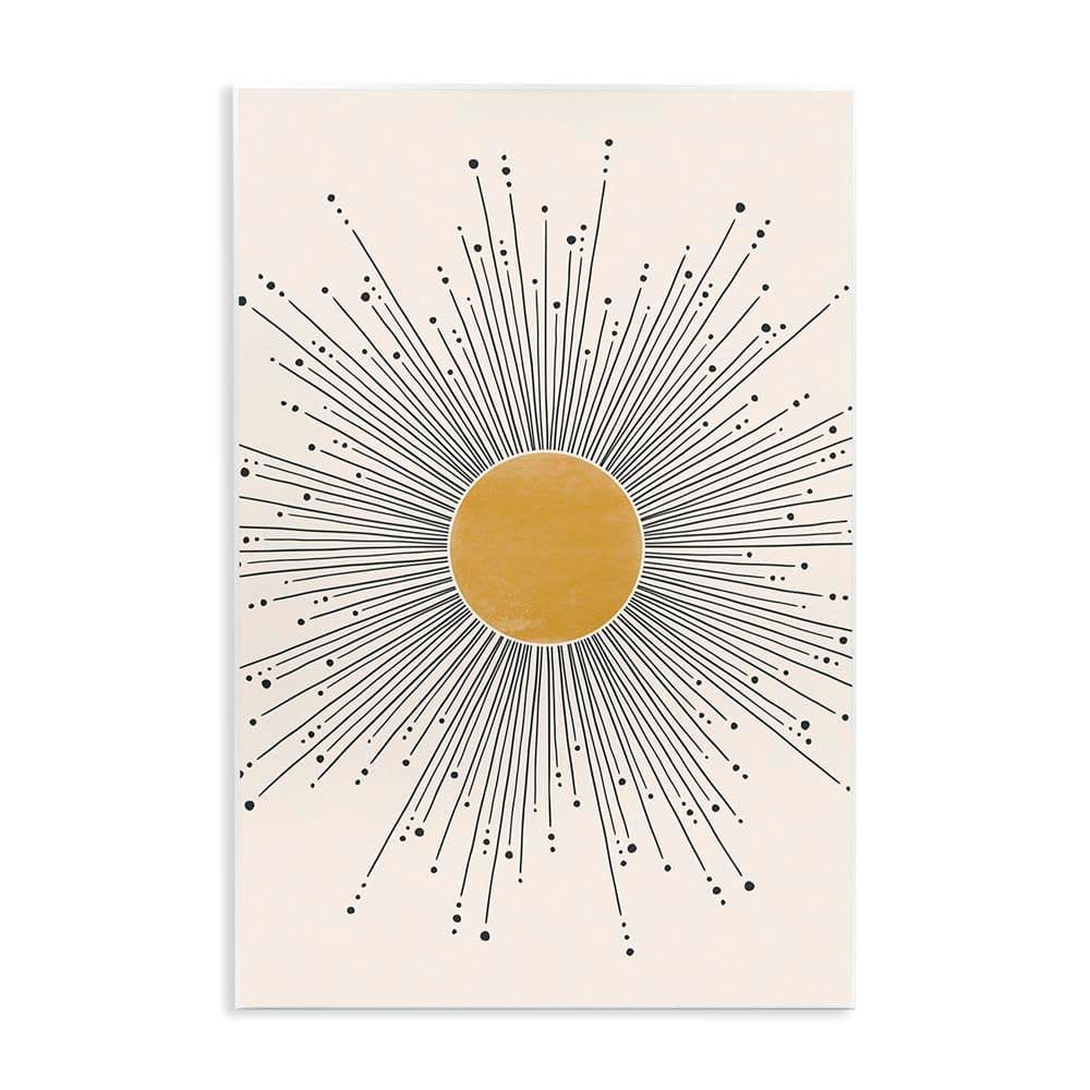 Art Deco Summer Sun Geometric Line Bursts by JJ Design House LLC Unframed Graphic Art Print Astronomy 19 in. x 13 in. price history on PriceWatchPro