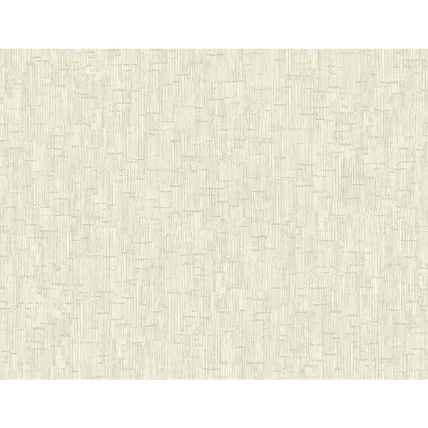 Seabrook Designs 60.75 sq. ft. Metallic Stone Devon Faux Stria Paper Unpasted Wallpaper Roll