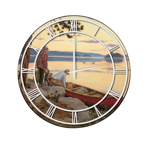 Unbranded "Song of the North" Full Coverage Art and White Numbers Imaged Wall Clock