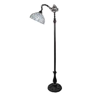 62 in. Tiffany Style Arched Floor Vintage Antique Lamp