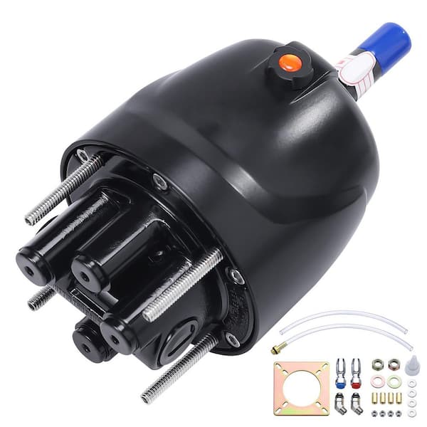 SKYSHALO Hydraulic Outboard Steering Pump, 1.4 Cubic Inches, 150HP Front Mount Hydraulic Helm Pump with Two-Way Lock Cylinder
