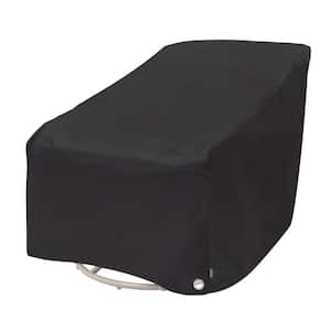 Garrison 37.5 in. L x 39.25 in. W x 38.5 in. H Waterproof Black Diamond Patio Swivel/Lounge Chair Cover