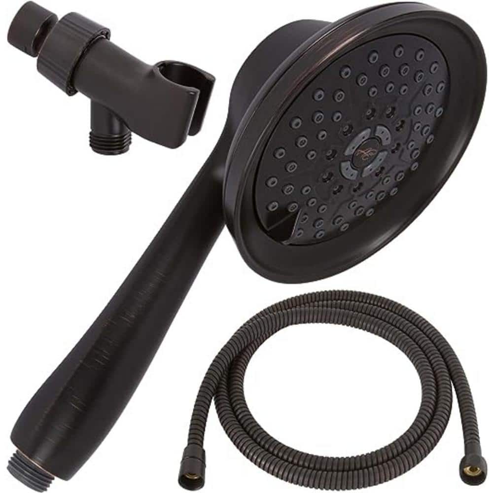 High Pressure Removable Head 3-Spray Wall Mount Handheld Shower Head 1.8 GP