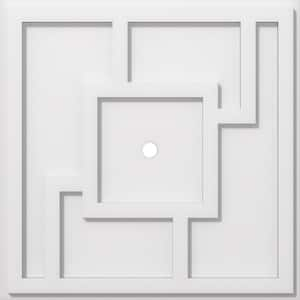 1 in. P X 7 in. C X 20 in. OD X 1 in. ID Knox Architectural Grade PVC Contemporary Ceiling Medallion