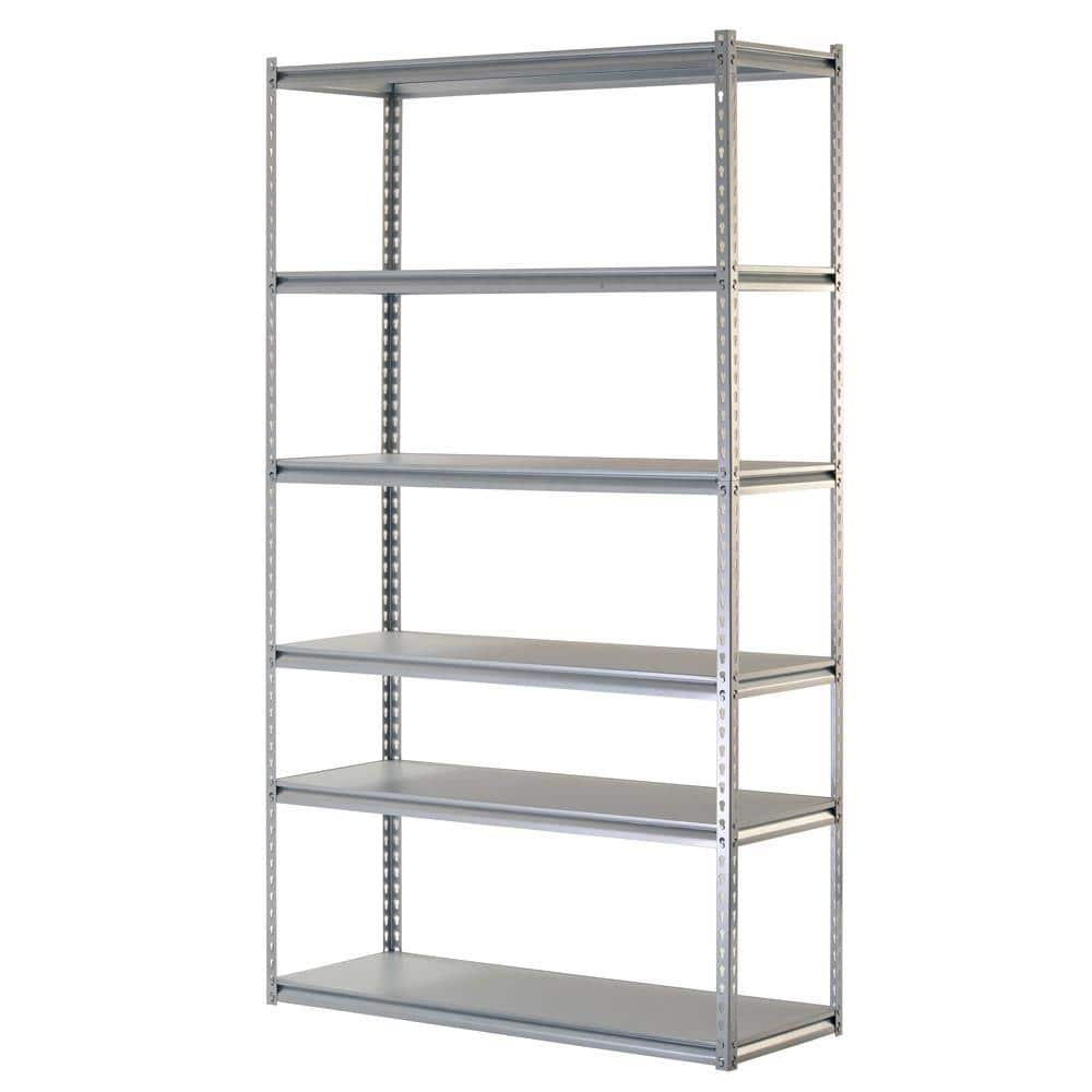 UPC 017567109282 product image for 6-Tier Heavy Duty Steel Garage Storage Shelving Unit in Silver (48 in. W x 86 in | upcitemdb.com