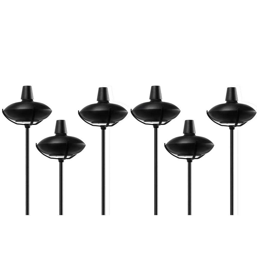 Justincity 55 Inch Black Metal Solar Home Garden Torch Outdoor