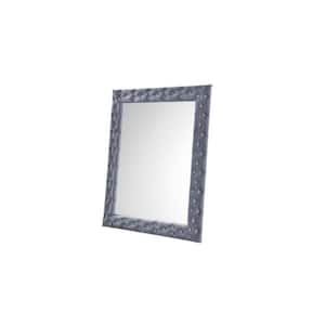 56 in. W x 74 in. H Wood Gray Decorative Mirror