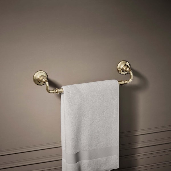 Artifacts 18 in. Towel Bar in Vibrant French Gold