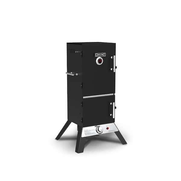 Masterbuilt MB20315722 Pro Series Dual Fuel Propane and Charcoal Smoker in Black Plus Cover Bundle
