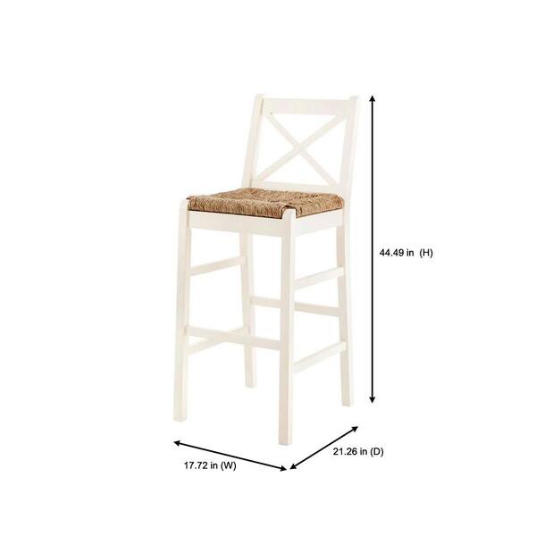 Home Decorators Collection Dorsey Ivory, Cream Colored Wood Bar Stools