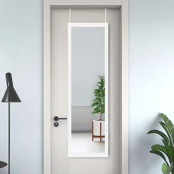 Dovelina 51.2 in. x 15.7 in. Classic Rectangle Framed Door Mirror