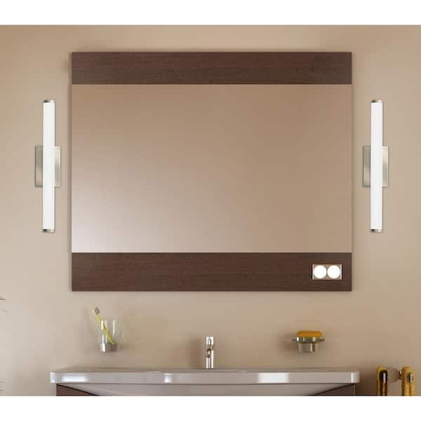 Contractor Select 18-Watt 22.38 in. Brushed Nickel Integrated LED Vanity Light Bar with Selectable Color Temperature