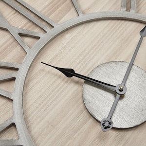 Mason Natural/Grey 23.6 in. Wood Wall Clock