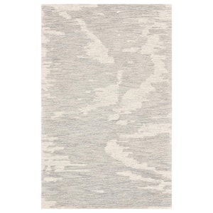 Mohave Ivory Gray 2 ft. x 3 ft. Abstract Area Rug