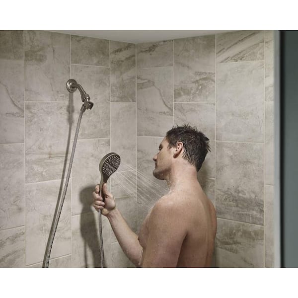 MOEN Iso 6-Spray 1.75 GPM Handheld Shower in Spot Resist Brushed Nickel