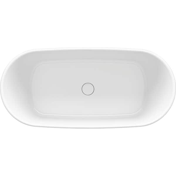 KOHLER Ceric 65 in. x 31 in. Soaking Bathtub with Center
