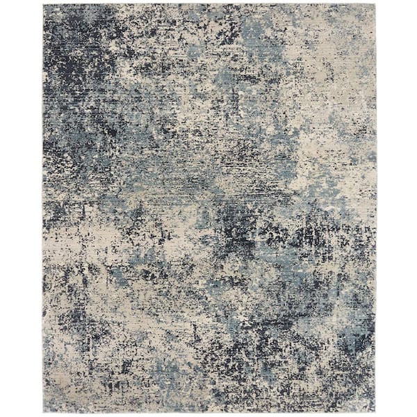 Theory Multi-Colored 10 ft. x 12 ft. Abstract Area Rug