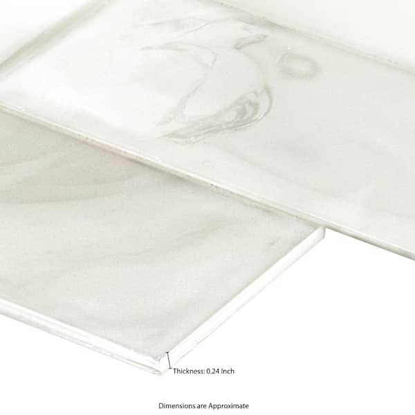 ✦SACLA✦ MSI Pearla Subway 12 in. x 12 in. x 0.24 in. Glass Mesh-Mounted