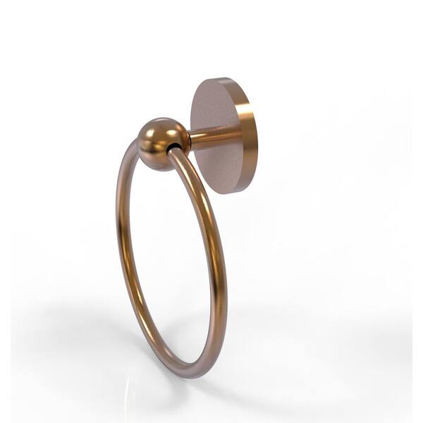 Allied Brass Prestige Skyline Collection Wall Mounted Towel Ring in Brushed Bronze