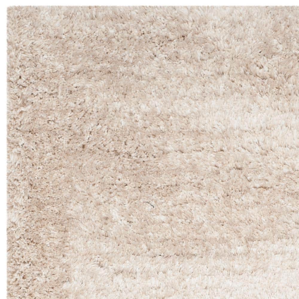 Champagne 6' x 9' Hand-Tufted Shag Area Rug