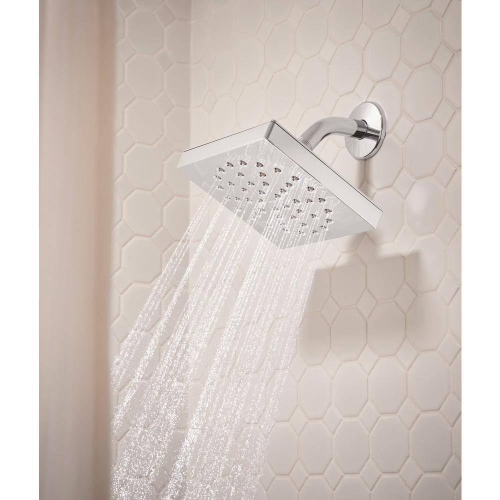 Moen Genta Chrome Square Wall Mounted Tub and Shower Faucet