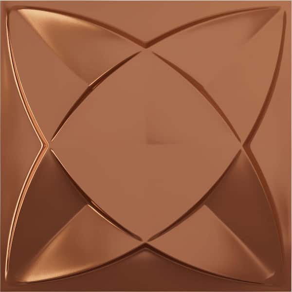 Ekena Millwork 19 5/8 in. x 19 5/8 in. Speedwell EnduraWall Decorative 3D Wall Panel, Copper (12-Pack for 32.04 Sq. Ft.)