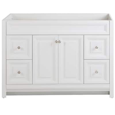 Home Decorators Collection Brinkhill 30 In W X 21 65 D 34 H Bath Vanity Cabinet Only White Bh30 Wh The Depot - 34 Inch Bathroom Vanities Without Tops