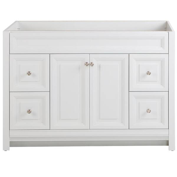 Home Decorators Collection Brinkhill 48 In W X 34 H 22 D Bath Vanity Cabinet Only White Bh48 Wh The Depot - Home Depot Bathroom Vanity Cabinet Only