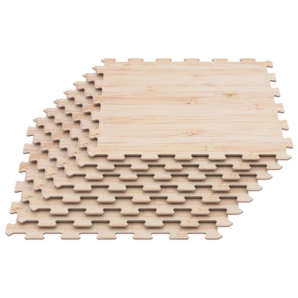 Interlocking Floor Tiles, Wood Grain Printed Puzzle Tiles with Waterproof Surface, Soft Protective Flooring Mats price history on PriceWatchPro