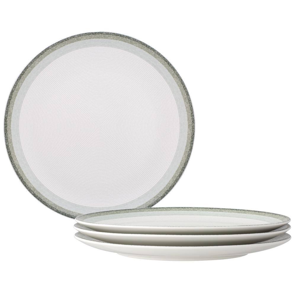Noritake Colorscapes Layers Sage 11 in. Porcelain Coupe Dinner Plates