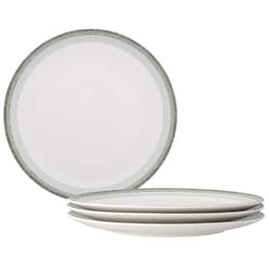 Colorscapes Layers Sage 11 in. Porcelain Coupe Dinner Plates, Set of 4