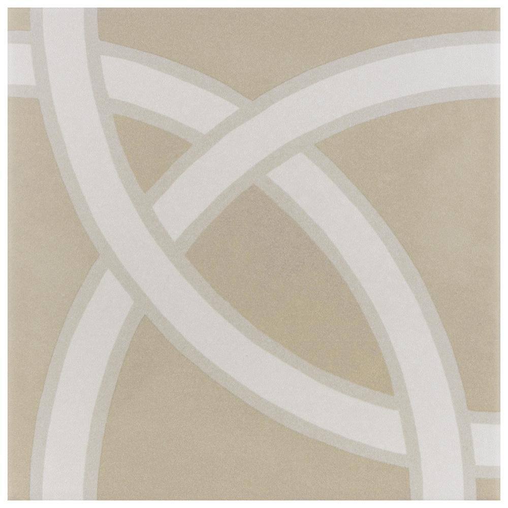 Caprice Pastel Loop 7-7/8 in. x 7-7/8 in. Porcelain Floor and Wall Tile (11.25 sq. ft./Case) price history on PriceWatchPro