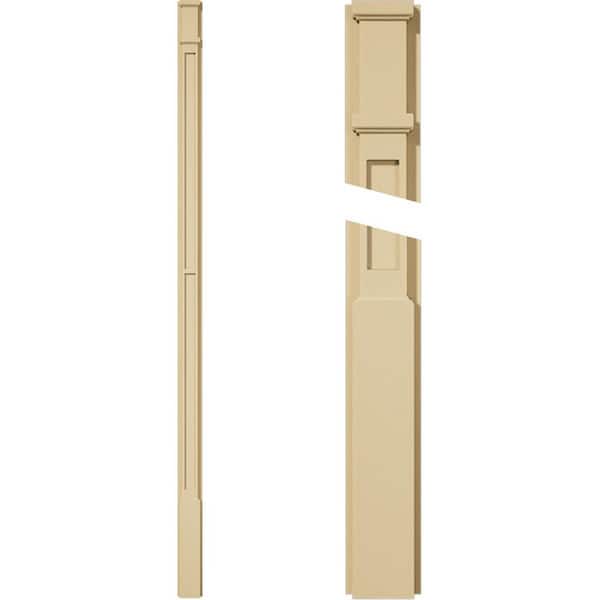 Ekena Millwork 2 in. D x 4 in. W x 96 in. L Primed Polyurethane Pilaster 1- Pack