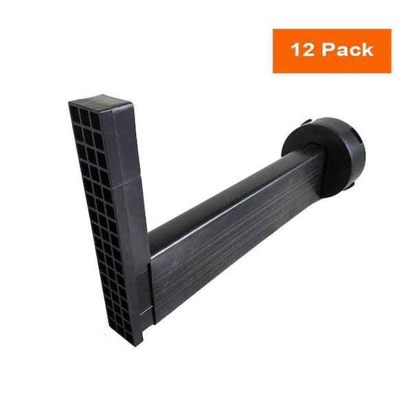 Universal Retaining Wall Block Drain Black (12-Pack)