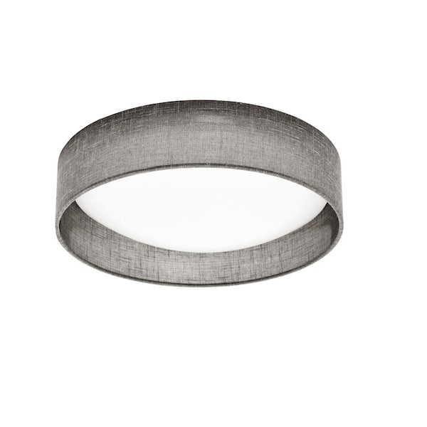 Dainolite 3 in. 1-Light Grey LED Flush Mount