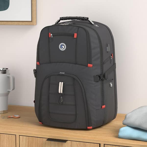 Wudkey Extra Large 50L Travel Laptop Backpack with Combination Lock, Airline Approved Business Work Bag Fits 17 in. Computer