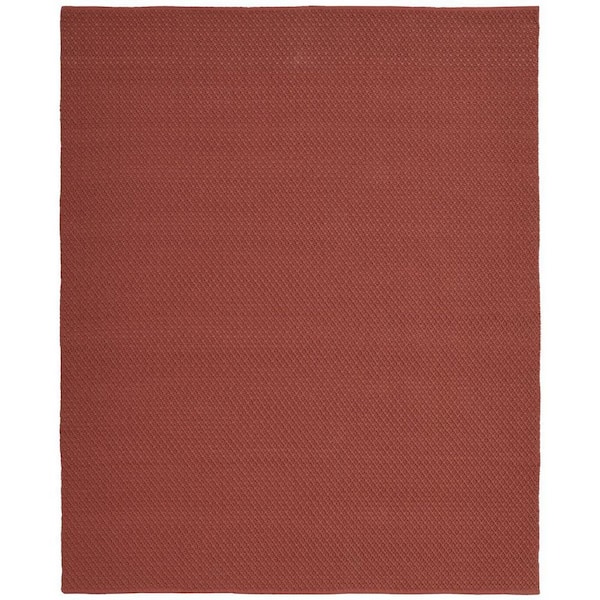 8 ft. x 10 ft. Red Abstract Area Rug