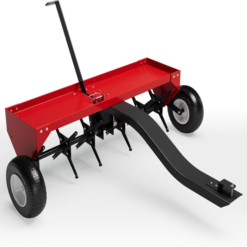 Heavy Duty 40-Inch Tow-Behind Plug Aerator with 24 Steel Tines,Global Hitch for Lawn Tractor & ATV price history on PriceWatchPro