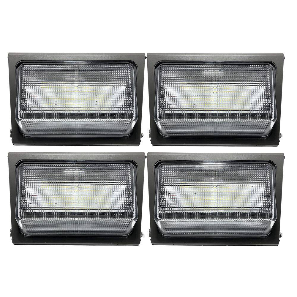 80-Watt Equivalent Integrated LED Black Dusk to Dawn Die-Cast Aluminum Hous