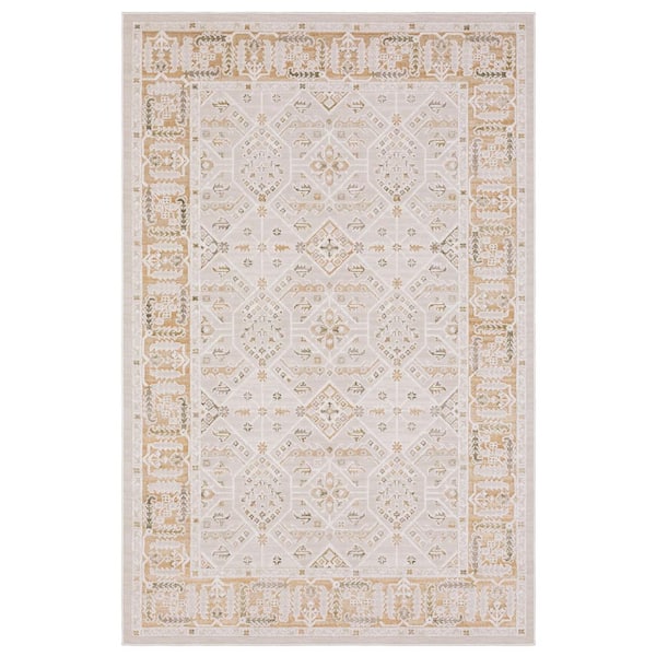 6 ft. x 9 ft. Rust Florentina Traditional Area rug