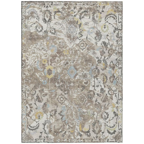 Chantille Machine Washable Indoor/Outdoor Abstract ACN2791 Ivory 9 ft. x 12 ft. Area Rug