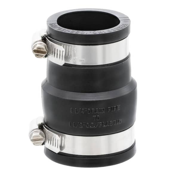 1-1/2 in. x 1-1/4 in. DWV Flexible PVC Fittings & Connectors