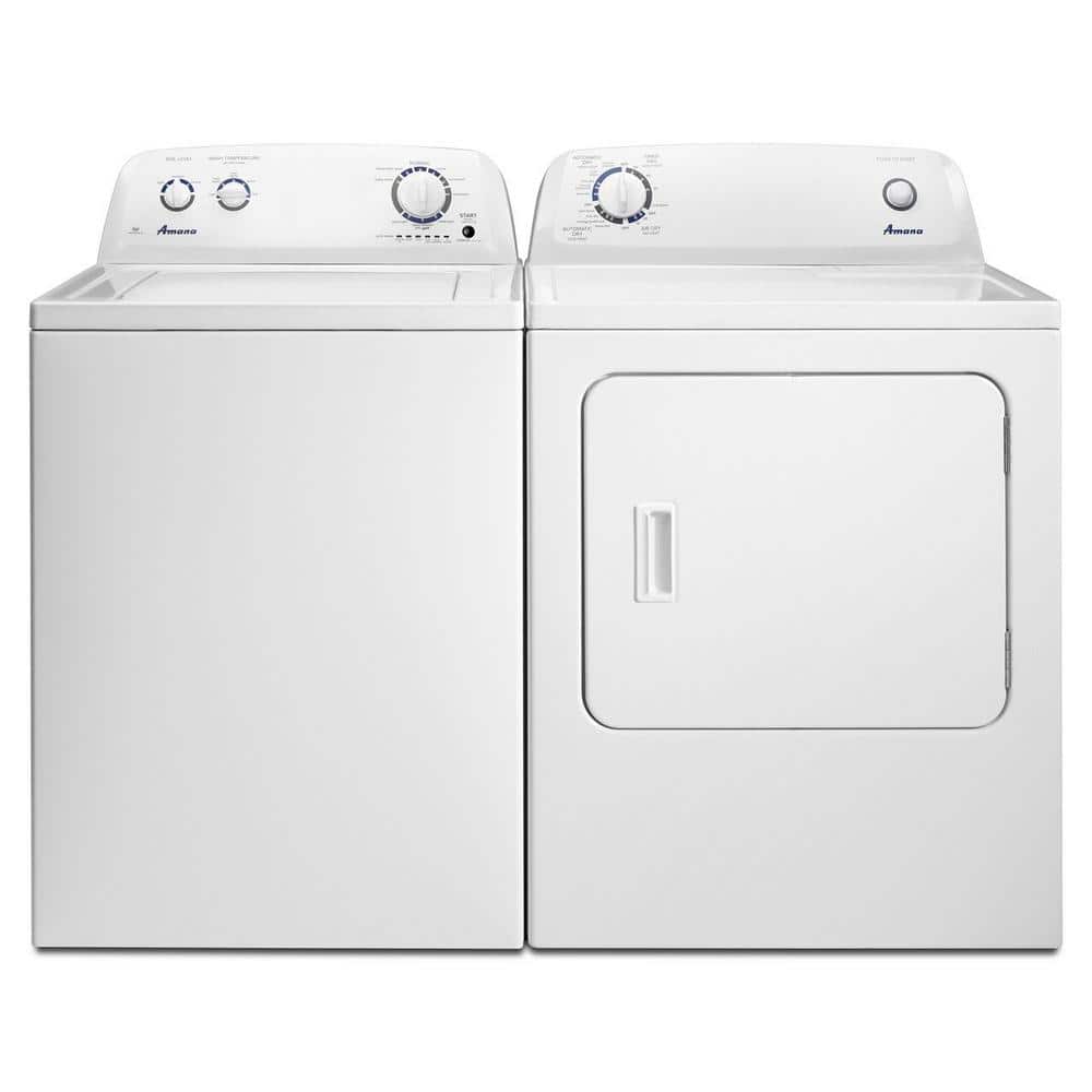 White 6.5 cu. ft. Electric Dryer with Moisture Sensing
