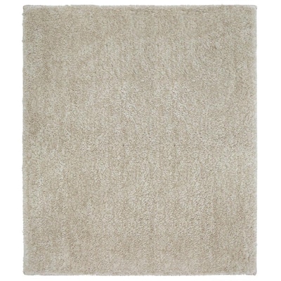 Ethereal Shag Cream Beige 8 ft. x 8 ft. Square Indoor Area Rug