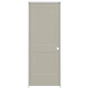 32 in. x 80 in. Monroe Desert Sand Left-Hand Smooth Solid Core Molded Composite MDF Single Prehung Interior Door