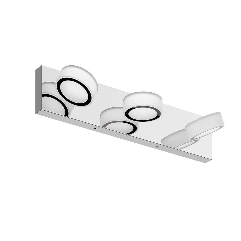 21.3 in. 3 Chrome Vanity Light with Acrylic Shades price history on PriceWatchPro