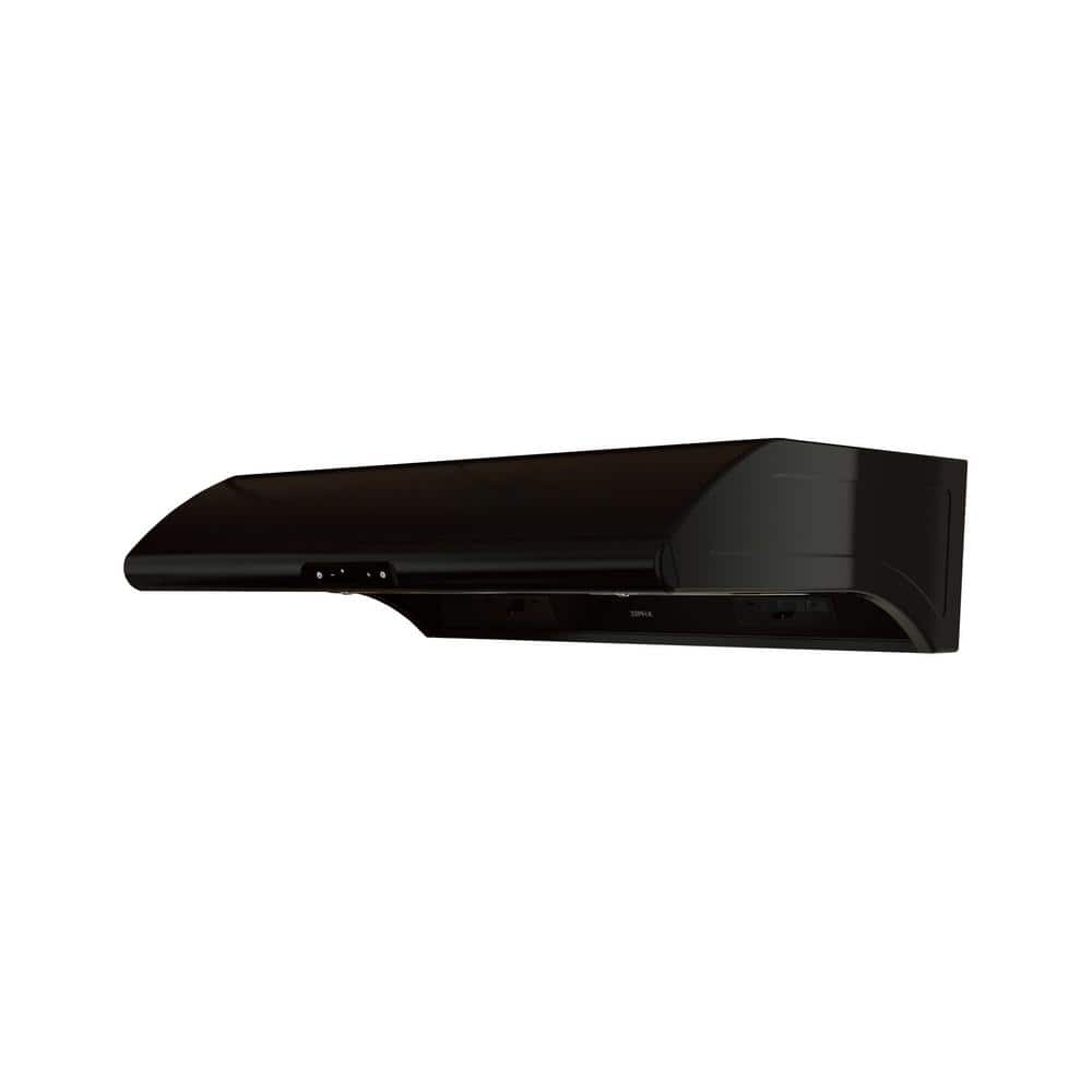 Typhoon 36 in. 850 CFM Under Cabinet Mount Range Hood with LED Light in Black