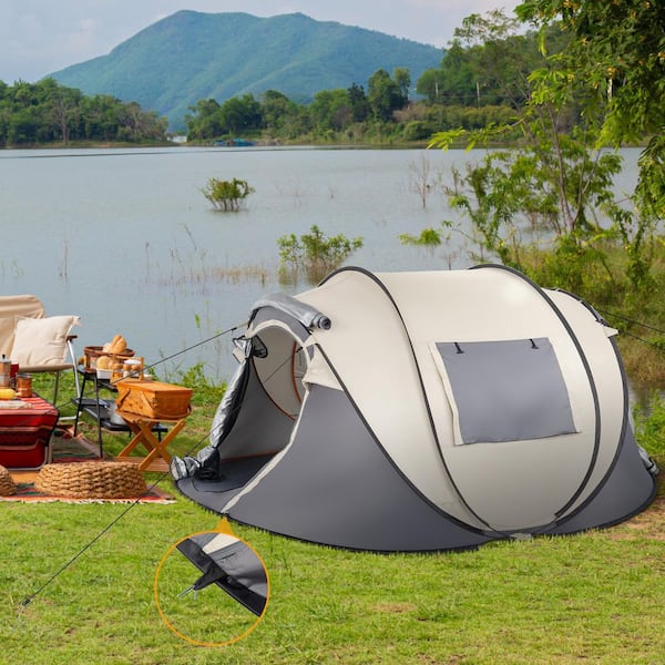 Karl home Pop-up Camping 4 Person Tent 197752415838 - The