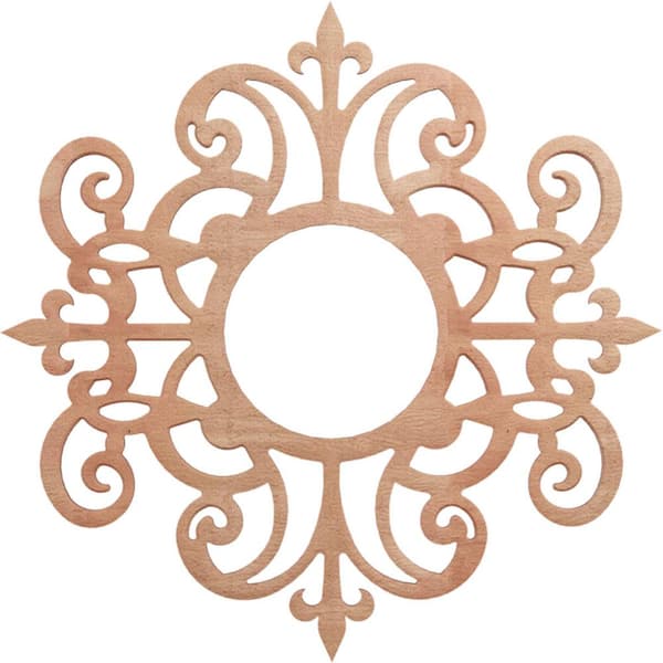 Ekena Millwork 0.25 in. x 6.5 in. x 20 in. Wood Medallion Moulding